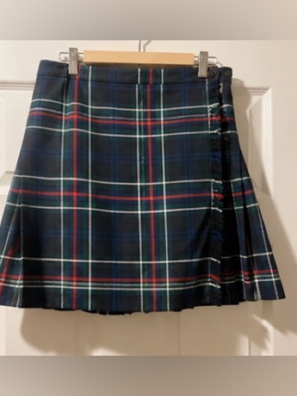 McCarthy Tartan Plaid Pleated Skirt Preppy Dark Academia Made in Canada - Picture 2 of 4
